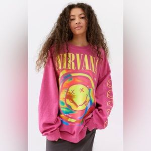 Urban Outfitters Pink Nirvana Crewneck💗🌈